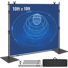 Photo Backgrounds VEVOR Pipe and Curtain Stand Weddings Photography Backdrop 10ftx10ft