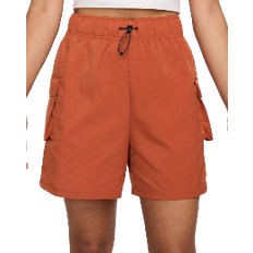 Nike Sportswear Essential Women's Woven High Rise Shorts - Burnt Sunrise/Sail