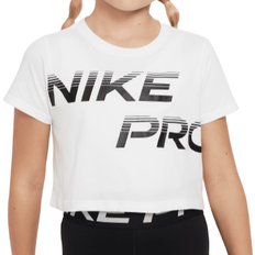 Nike Older Kid's Dri-FIT Cropped T-shirt - White (FN9691-100)