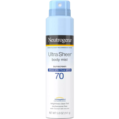 Non-Comedogenic Sunscreen & Self Tan Neutrogena Ultra Sheer Body Mist Sunscreen Spray SPF70 141g