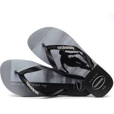 Unisex Flip-Flops Havaianas Men's Hype Flip-Flop, Black/Black/White/White