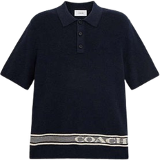 Coach Knit Polo Shirt - Navy