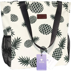 ESVAN Original Large Tote Bag - White Pineapple