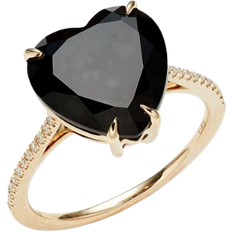 Effy Heart Ring - Gold/Onyx/Diamonds