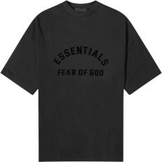 Fear of God T-shirts Fear of God Essentials Spring Printed Logo T-shirt - Jet Black