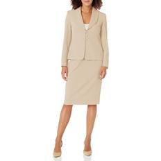 Women Suits Le Suit Women's JKT/Skirt Suit, Khaki, Plus