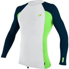 Beste Rashguards & Unterwäsche O'Neill Premium Skins L/S Rash Guard White/Dayglo/Abyss-Medium