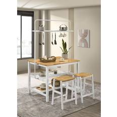 Coaster Hollis 3-piece Kitchen Island Bar Table 3