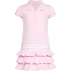 Adidas Kid's Ruffle Polo Dress - Light Pink (AZ4622)