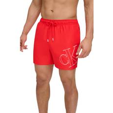 Calvin Klein Red Swimwear Calvin Klein Swim Men's Logo Drawstring Shorts Red