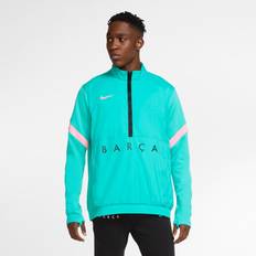 Nike FC Barcelona Jackets & Sweaters Nike 2020-21 Barcelona Half-Zip Track Jacket Teal