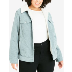 Avenue Women Outerwear Avenue JACKET CORD Blue 20