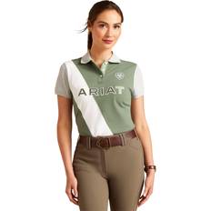 Reitsport Poloshirts Ariat Women's Taryn Polo Shirt in Duck Green, X-Small