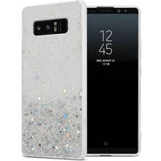 Cadorabo Silicone Gel Back Case with Sparkling Glitter for Galaxy Note 8