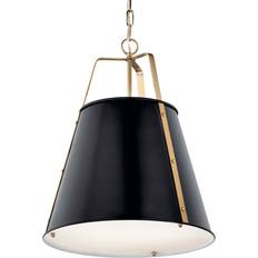 Kichler Etcher Black /Champagne Bronze Pendant Lamp 18"