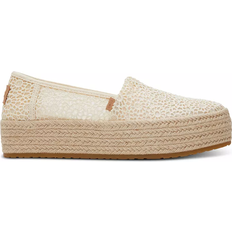 Beige - Women Espadrilles Toms Valencia - Moroccan Crochet Natural