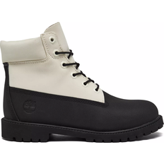 Timberland Big Kid's Premium 6-Inch Waterproof Boot - White/Black