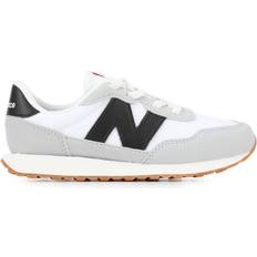 New Balance Little Kid's 237 Bungee Lace - White/Black