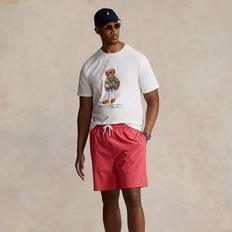 Men - Red Swimming Trunks Polo Ralph Lauren Traveler Stretch Classic Swim Trunk in Nantucket Red Tall 2XL Tall