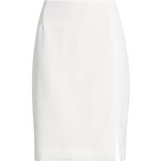 Midi Skirts - White Tahari Pencil Skirt
