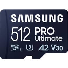 512 GB - microSDXC Minnekort Samsung Pro Ultimate microSDXC UHS-I U3 V30 A2 512GB