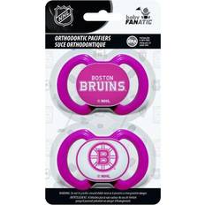 Pacifiers on sale Masterpieces Boston Bruins Pink Pacifier 2-Pack
