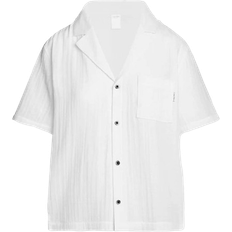 Damen Nachtwäsche Calvin Klein S/S Button Down - White