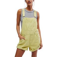 Women - Yellow Jumpsuits & Overalls Free People ziggy Shortalls