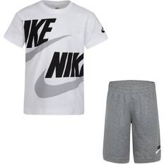 Nike Other Sets Children's Clothing Nike Little Boy's Split Futura Swoosh T-shirt & Shorts Set 2-piece - Carbon Heather