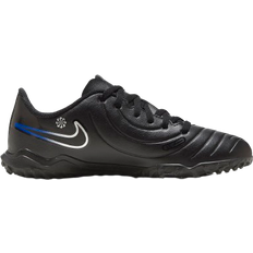 Turf Football Shoes Children's Shoes Nike Jr. Tiempo Legend 10 Club TF - Black/Hyper Royal/Chrome