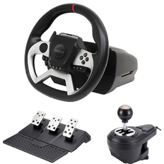 Ratt - og pedalsett Maxx Tech Pro FF Racing Wheel Kit Wheel, 3-pedal set & shifter PS4/PC/ XBOX