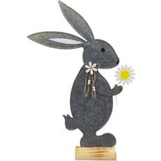 Trendline Bunny Felt Gray Osterdekoration 52cm