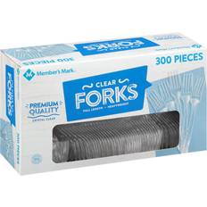 Forks Member's Mark clear plastic Dessert Fork