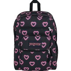 Jansport Big Student Backpack - Happy Heart Black