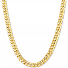 Italian Gold Miami Cuban Link Chain Necklace 6mm - Gold