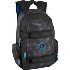 School Bags Mountain Edge Skate Strap Backpack With 17" Laptop Sleeve, Black