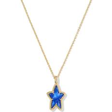 Kendra Scott Charms & Pendants Kendra Scott 14k Gold-Plated Mother-of-Pearl Star 19" Pendant Necklace Gld Cobalt ONE SIZE