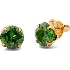Gold Plated - Women Earrings Kate Spade 10Mm Flower Studs Green/Gold Earring One One Size