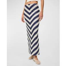 Staud St. Tropez Beaded Chevron Maxi Skirt