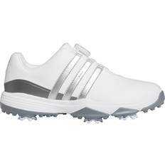 Golf Shoes Children's Shoes Adidas Youth Tour 360 BOA Golf Shoes, Boys' 5.5, White/Silver/Grey