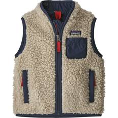 Organic/Recycled Materials Base Layer Patagonia Retro-X Fleece Vest Toddler Boys' Natural/Neo Navy, 5T