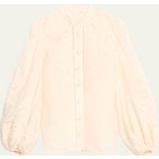 M Blouses Zimmermann Ottie Embroidered Blouse CREAM