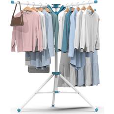 Tripod clothes drying rack-height adjustable laundry rack,portable & foldable