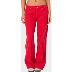 Red - Women Jeans Edikted Roman Flare Jeans