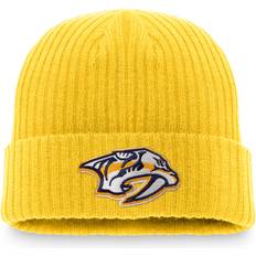 Beanies Fanatics Men's Gold Nashville Predators Core Primary Logo Cuffed Knit Hat