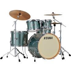 Tama Drums & Cymbals Tama Superstar Classic 5-Piece Shell Pack With 22" Bass Drum Sea Blue Sparkle