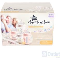 Tommee Tippee Closer to Nature Baby Bottle Gift Set Pink 8ct