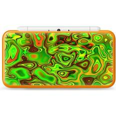 Gaming Sticker Skins 2DS XL Skin Decal Vinyl Wrap green glass trippy psychedelic