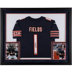 Sports Fan Products Fanatics Authentic Justin Fields Chicago Bears Autographed Deluxe Framed Navy Nike Limited Jersey