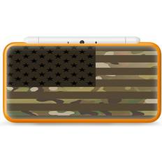 Gaming Sticker Skins 2DS XL Skin Decal Vinyl Wrap american flag camo military service USA Desert